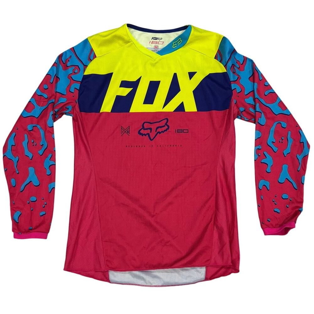 Fox Racing 180 MX Jersey Pink Leopard Print M